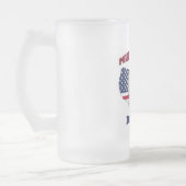 Depew New York Polish Mattglas Bierglas (Links)
