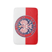 Depew New York Polnischer Adler Badematte (Vorderseite Vertikal)