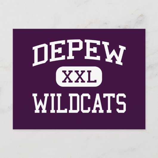 Depew - Wildkatzen - High School - Deep New York Postkarte (Vorderseite)