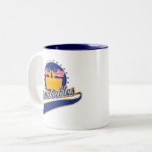 Deplorables Team-Logo Zweifarbige Tasse (Vorderseite Links)