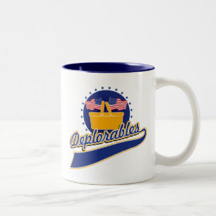 Deplorables Team-Logo Zweifarbige Tasse