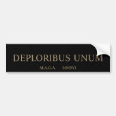 deploribus (deplorables) unum autoaufkleber (Vorne)