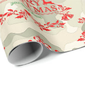 Deployment Delight Weihnachtspapier Geschenkpapier (Rolleneckpunkt)