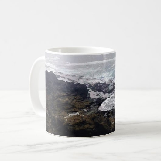 Depoe Bay, Oregon Kaffeetasse (Vorderseite Links)