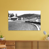 Depoe Bay, Oregon Town View am Seeufer Leinwanddruck (Insitu (Wohnzimmer))