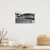 Depoe Bay, Oregon Town View am Seeufer Poster (Küche)