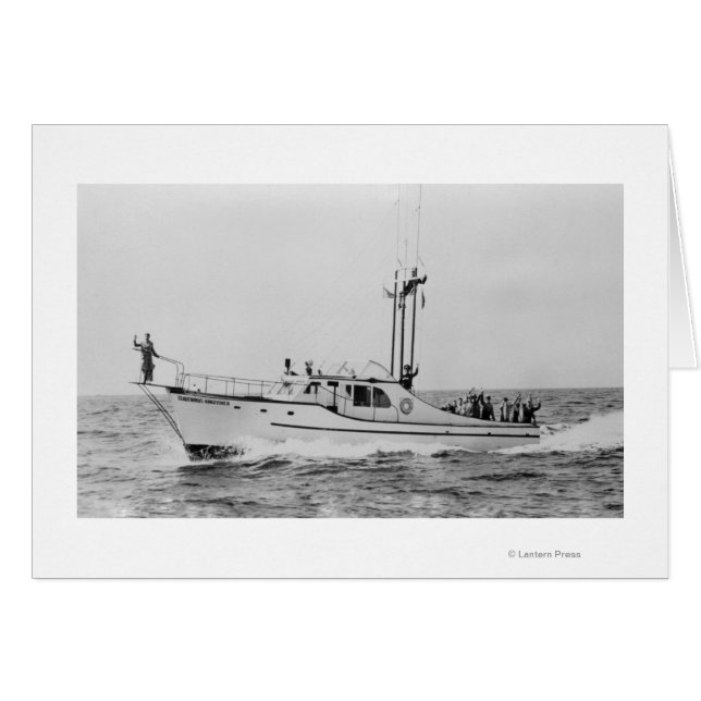 Depoe Bay, Oregon Tradewinds Kingfisher Boat (Vorderseite (Horizontal))