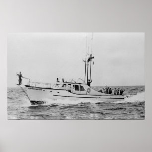 Depoe Bay, Oregon Tradewinds Kingfisher Boat Poster