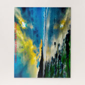 Depoe Bay Oregon. Weihnachtsgrüße Puzzle (Vertikal)