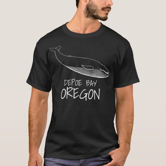 DEPOE BAY OREGON Whale Watching Whale Quotes T-Shirt (Vorderseite)