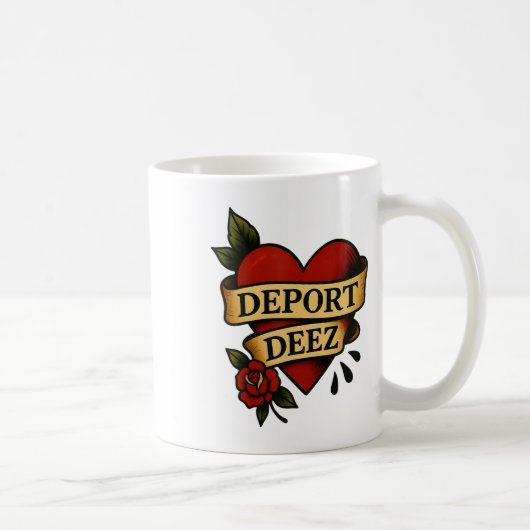 Deport Deez Ice Abschiebung Protest Einwanderung A Kaffeetasse (Rechts)