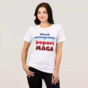 Deport MAGA Frauen T-Shirt Tri-Blend Shirt