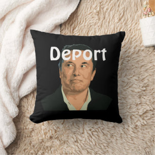 Deport Musk Throw Pillow Kissen