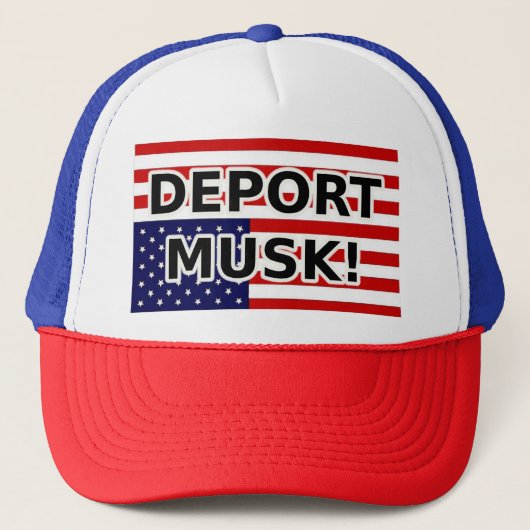 DEPORT MUSK! TRUCKERKAPPE (Vorderseite)