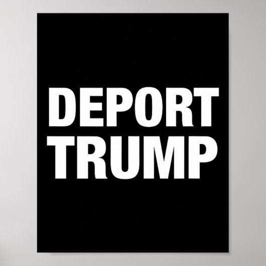 Deport Trump - #resistent Poster (Vorne)