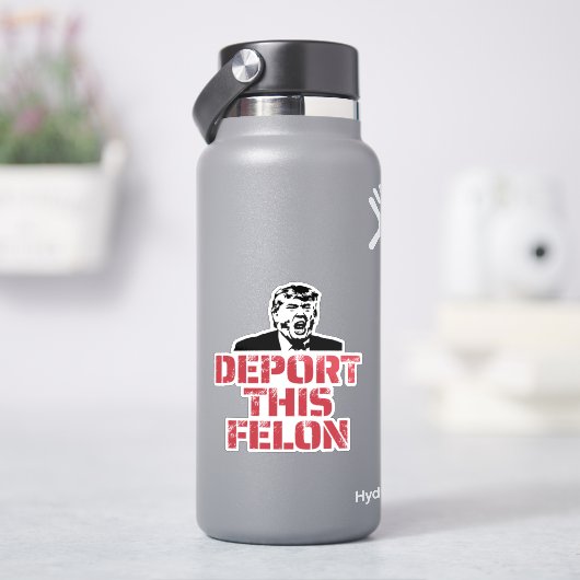 Deportation dieses Felon Aufkleber (HydroFlask)