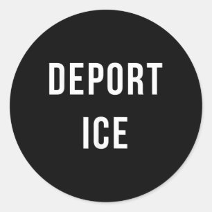 Deportation Ice T Shirt - Protest der Einwanderung Runder Aufkleber