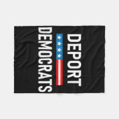 Deportiere Demokraten Fleecedecke (Vorderseite (Horizontal))