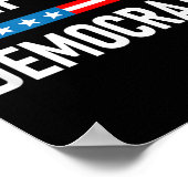 Deportiere Demokraten Poster (Ecke)