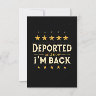 Deportiert und jetzt bin ich zurück Immigration Me Dankeskarte