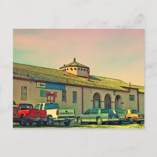 Depot, Alpen, TX Postkarte