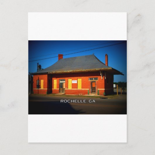 DEPOT - Rochelle, Georgien Postkarte (Vorderseite)
