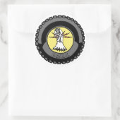 DEPP mit Null Runder Aufkleber (Tasche)