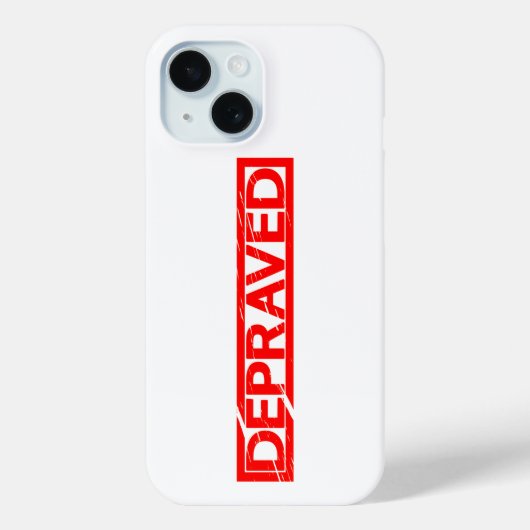 Deprasierte Briefmarke Case-Mate iPhone Hülle (Rückseite)