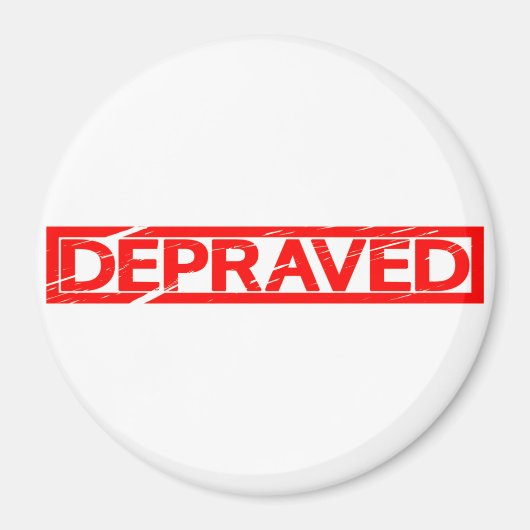 Deprasierte Briefmarke Magnet (Vorne)
