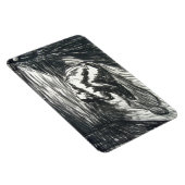 Depression allein in einer Kohle aus dunklem Raum  Magnet (Rechte Seite)