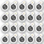 Depression Angsttracker-Planer des schlechten Ungl Aufkleber (Vorderseite)