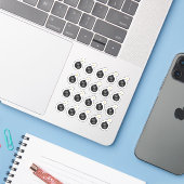 Depression Angsttracker-Planer des schlechten Ungl Aufkleber (Laptop mit iPhone)