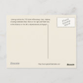 Depression-Ära Gary, Indiana Postkarte (Rückseite)