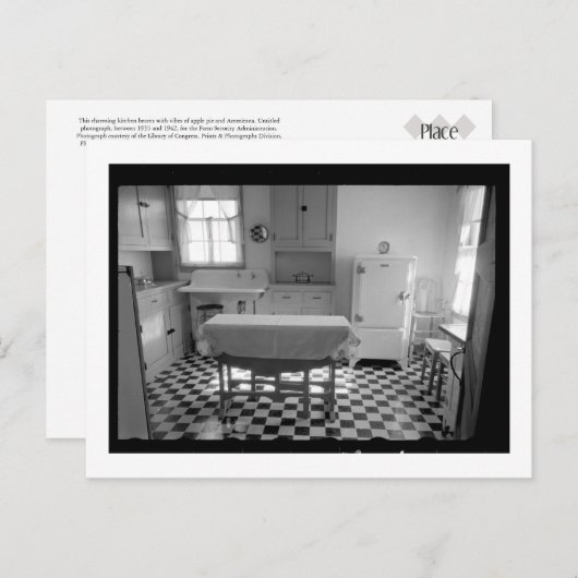 Depression-Ära Postkarte (Vorne/Hinten)