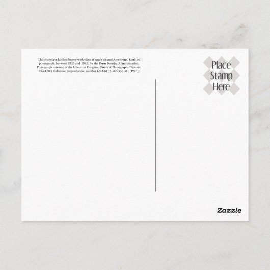 Depression-Ära Postkarte (Rückseite)