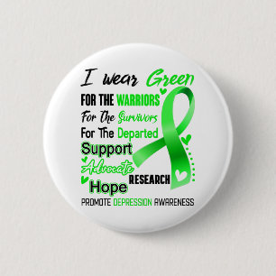 Depression Awareness Month Ribbon Geschenke Button