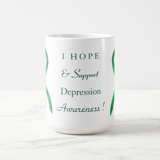 Depression Awareness Ribbon Herz Kaffee Cup Tasse (Mittel)