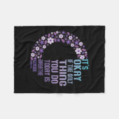 Depression Awareness Suicide Prevention 14 Fleecedecke (Vorderseite (Horizontal))