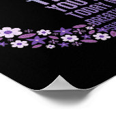 Depression Awareness Suicide Prevention 14 Poster (Ecke)