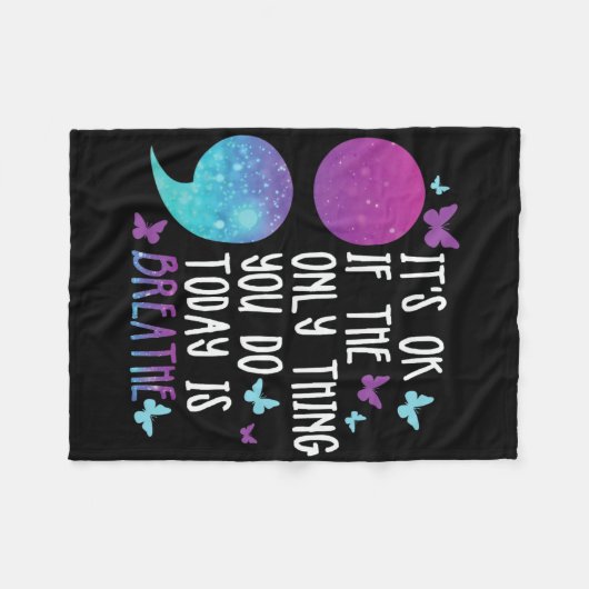 Depression Awareness Suicide Prevention 15 Fleecedecke (Vorderseite (Horizontal))