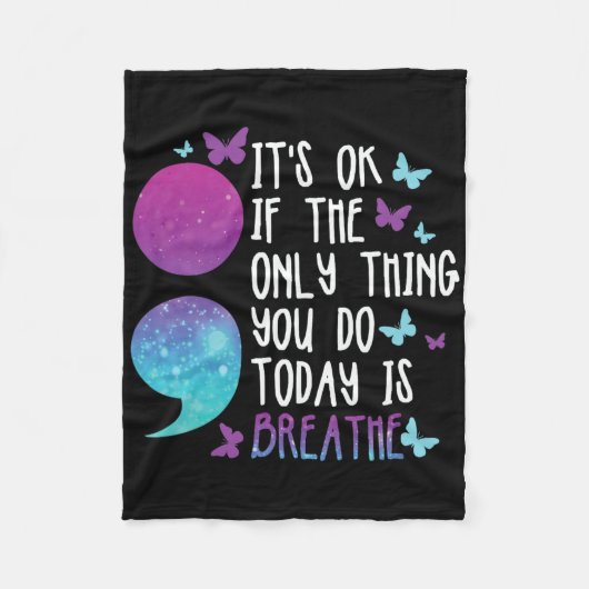 Depression Awareness Suicide Prevention 15 Fleecedecke (Vorderseite)