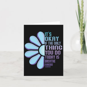 Depression Awareness Suizid Prevention 8 Karte