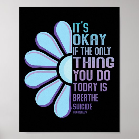 Depression Awareness Suizid Prevention 8 Poster (Vorne)