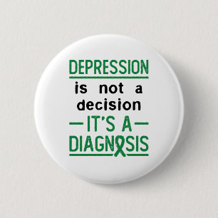 Depression Awareness Support Entscheidung Diganosi Button