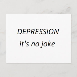 Depression, das ist kein Witz Postkarte