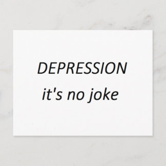 Depression, das ist kein Witz Postkarte