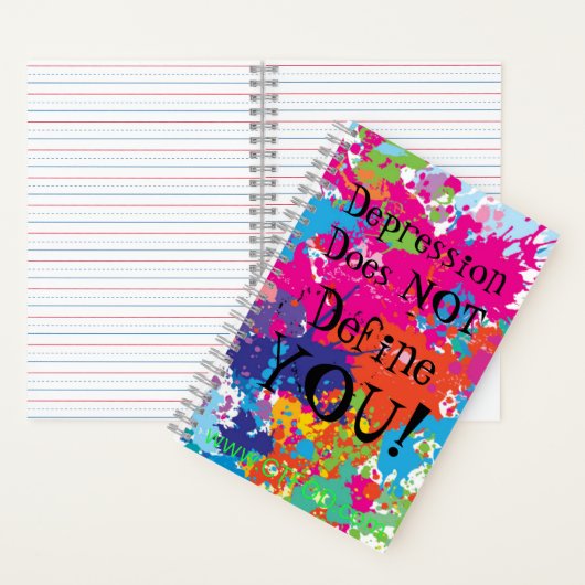 Depression definiert Sie nicht - Notebook/Journal Notizblock (Innen)