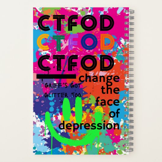 Depression definiert Sie nicht - Notebook/Journal Notizblock (Rückseite)