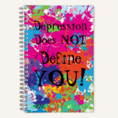 Depression definiert Sie nicht - Notebook/Journal Notizblock (Vorderseite)