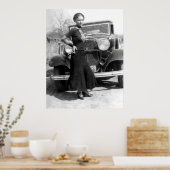 DEPRESSION ERA GANGSTER - BONNIE PARKER 1933 POSTER (Küche)